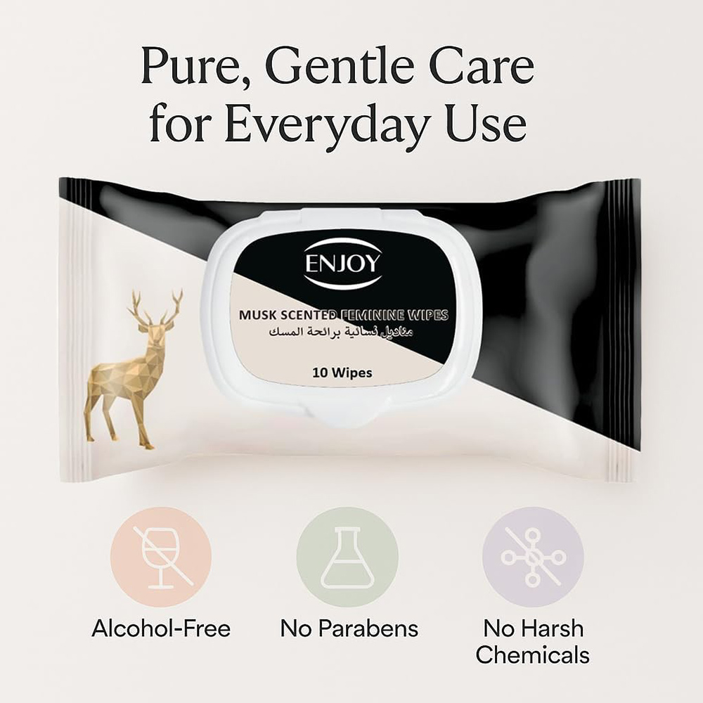 إنجوي - مناديل نسائية برائحة المسك - 10 مناديل