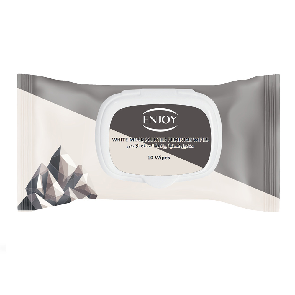 إنجوي - مناديل نسائية برائحة المسك الأبيض - 10 مناديل