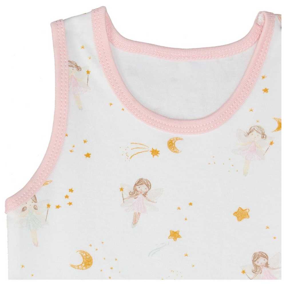 Under the Nile - Organic Girl's Dreamland Undershirt - White