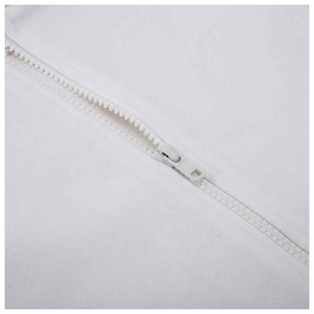 ثوب صغيري - سويت شيرت بسحّاب للبنات - أبيض/بنفسجي فاتح