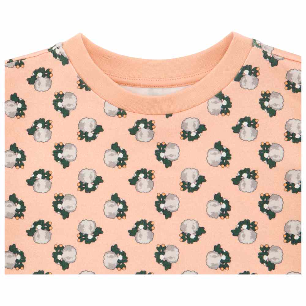 ثوب صغيري - سويت شيرت بأزرار للأولاد - بني