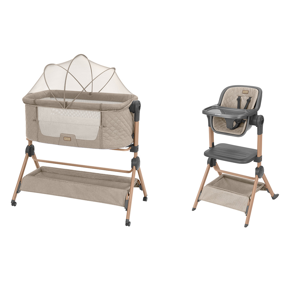 Kikkaboo 2-In-1 Sleat Me Baby Bedside Crib And Highchair