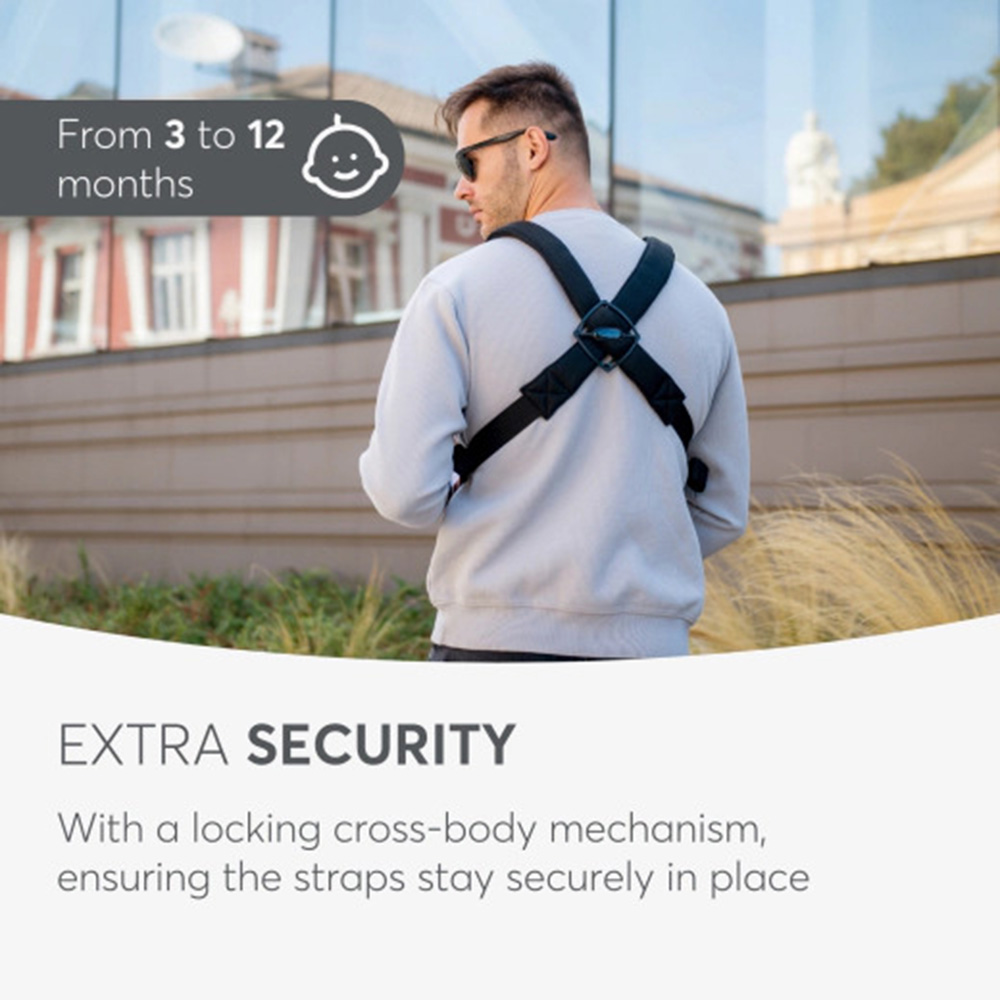 Kikkaboo Gwen Fly Knit Baby Carrier - Grey