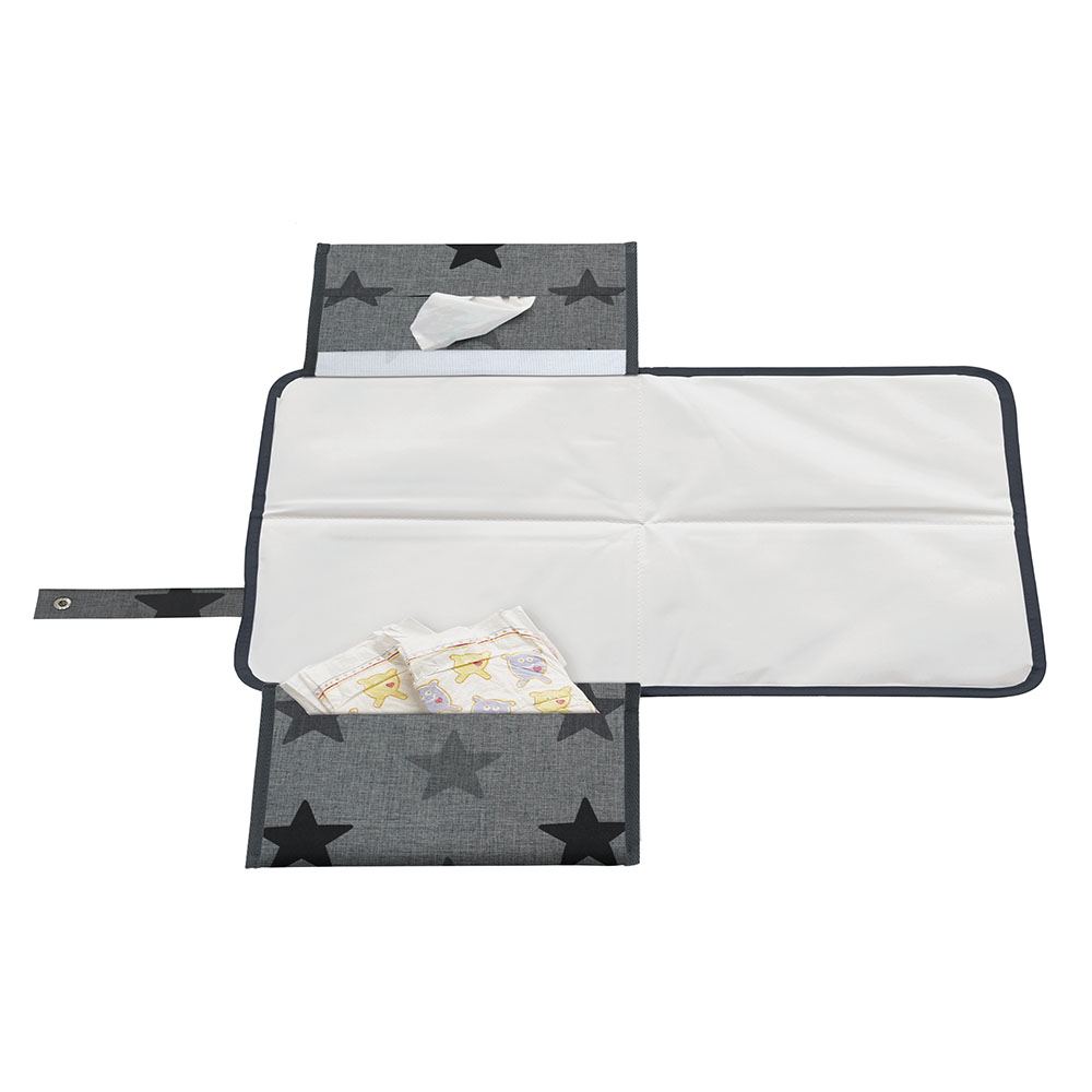 Dooky 3-In-1 Baby Diaper Changing Pack - Grey Stars