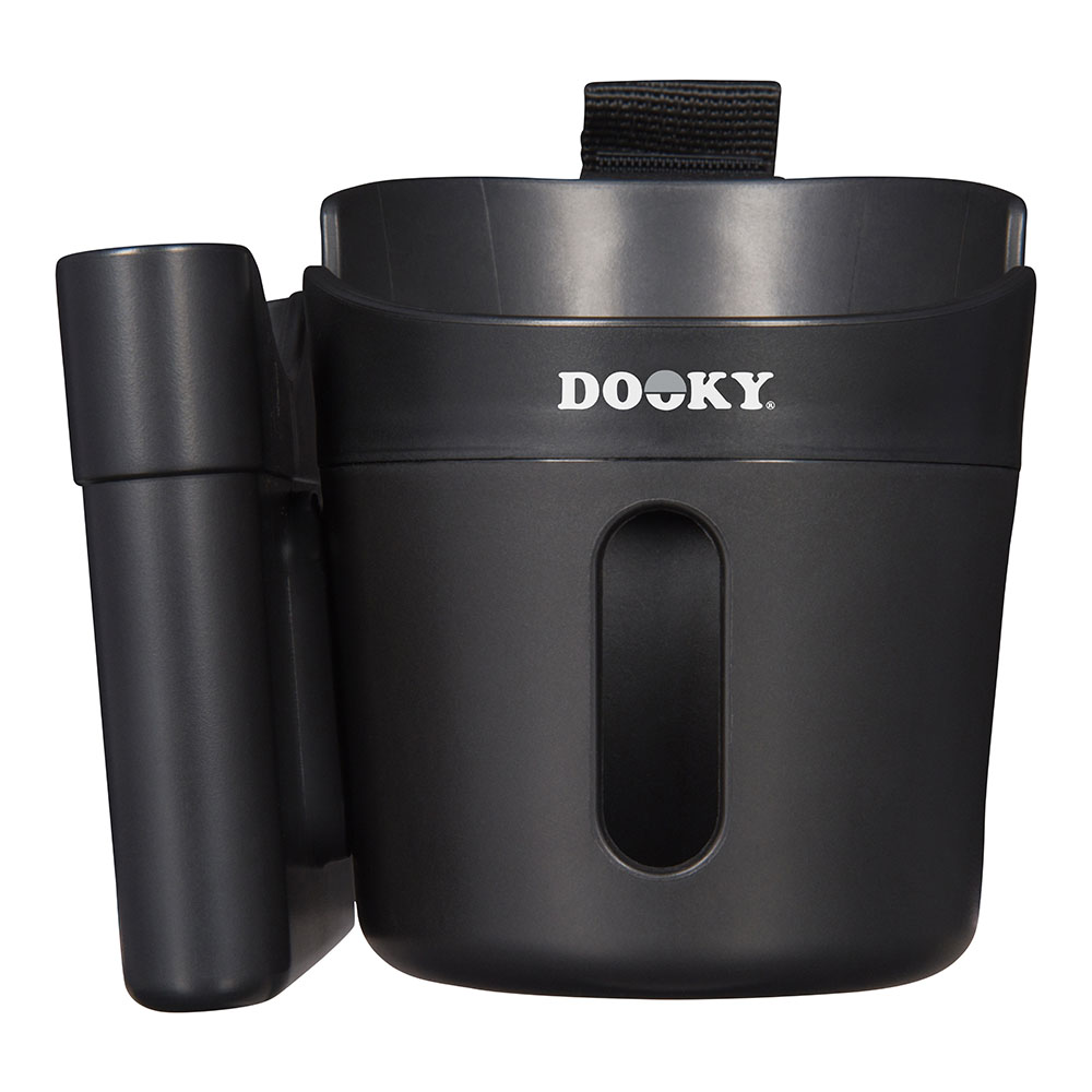 Dooky 2-In-1 Cup And Phone Holder - Black