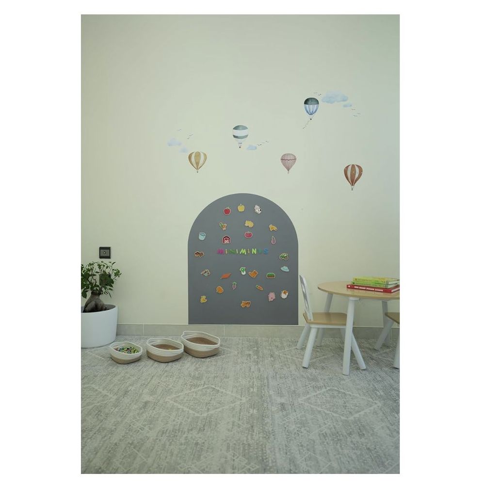 Mini Minds - Decal Magic Wall Board With Set Of Magnets - 110 Pcs