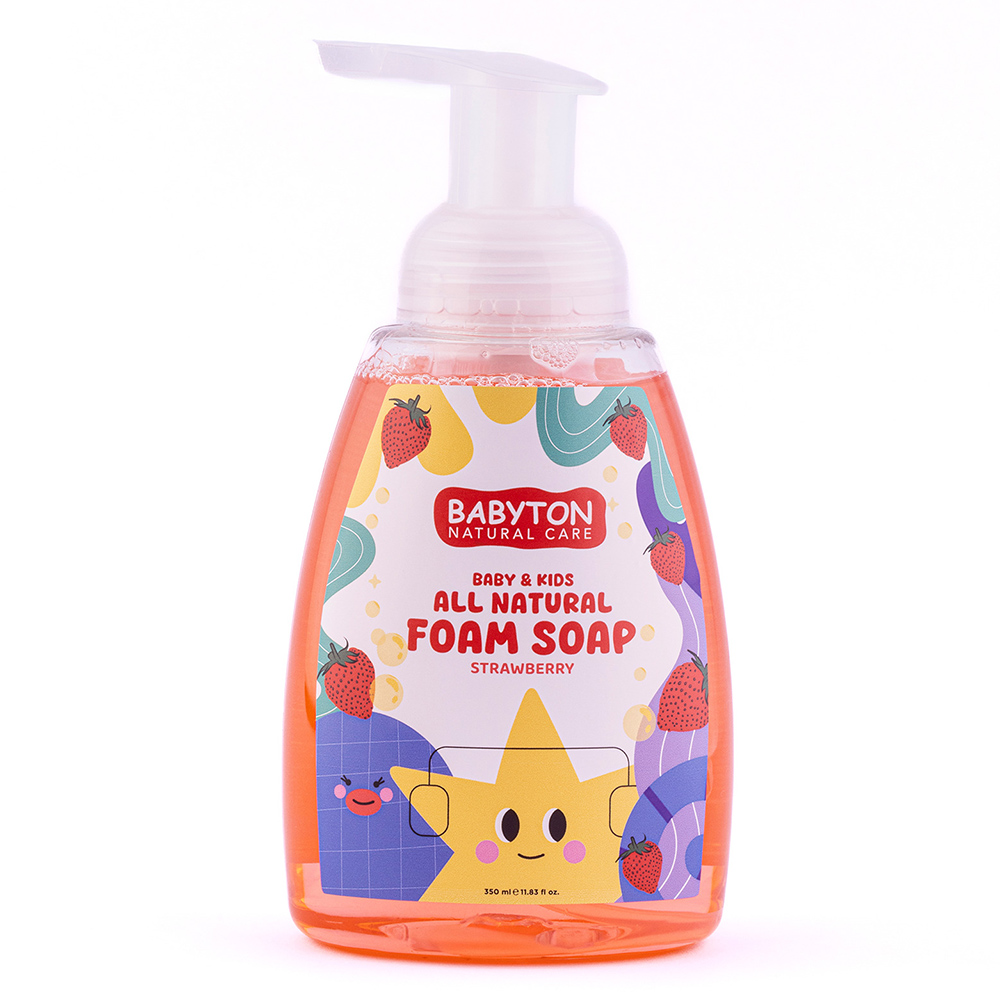 Babyton - Baby & Kids All Natural Foam Soap - Strawberry - 350 ml