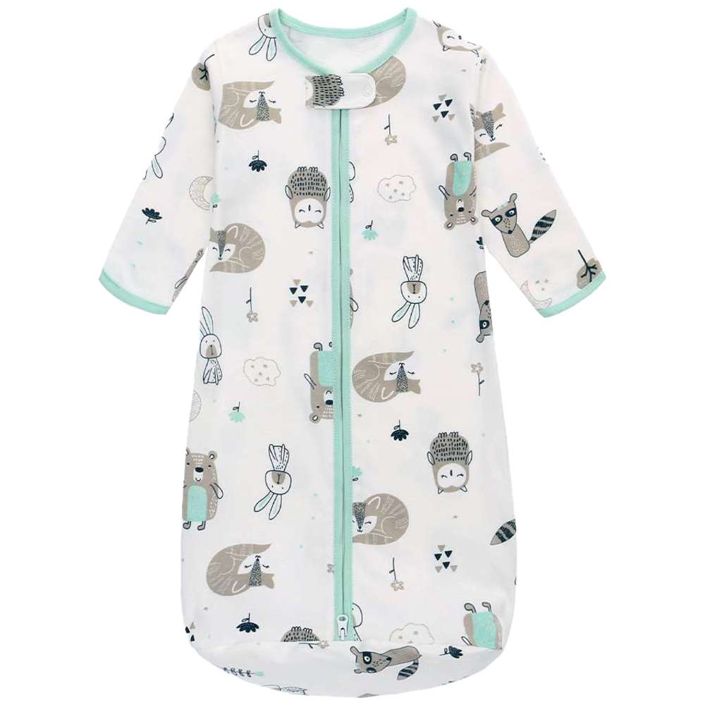 Miracle Baby - Baby 0.5 TOG Long Sleeves Double Zipper Sleeping Bag - Green