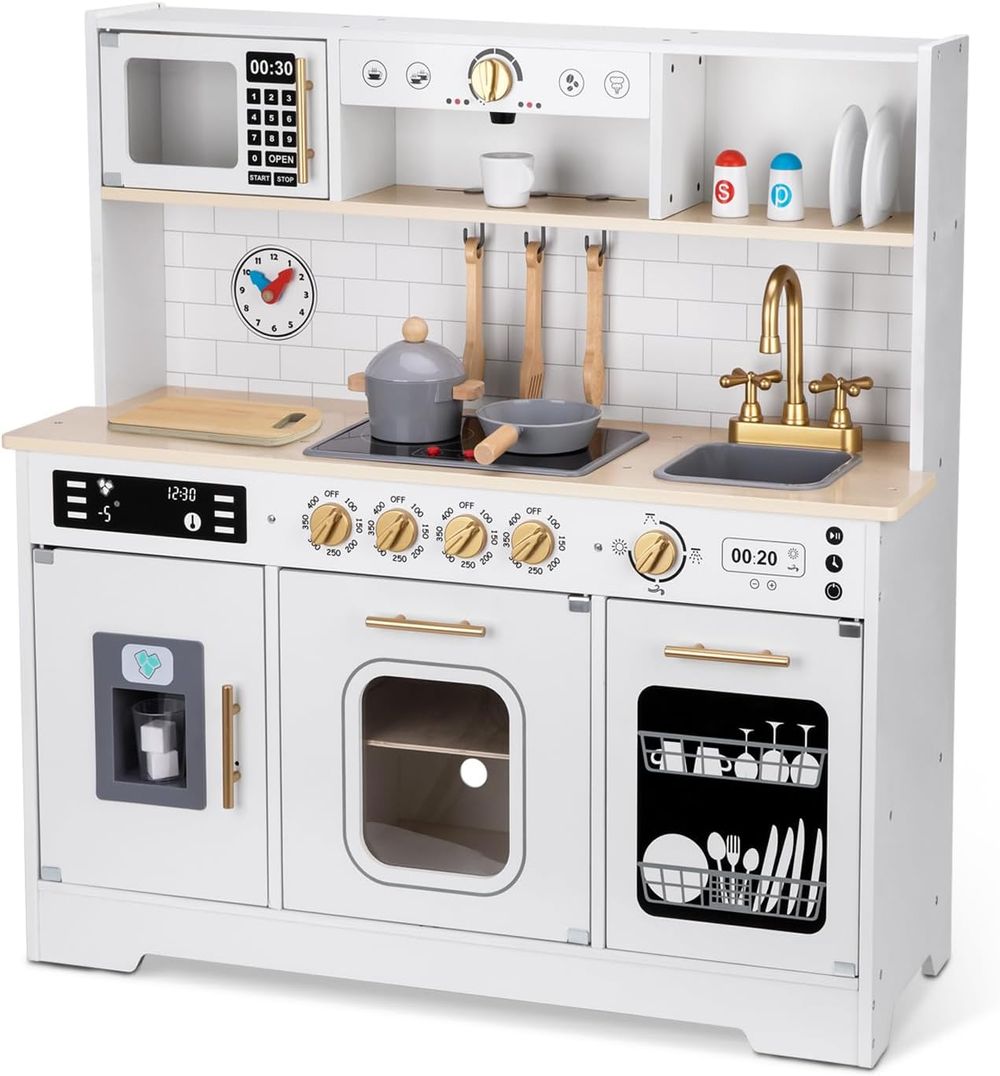 OOOK Kids Kitchen Play Set - White