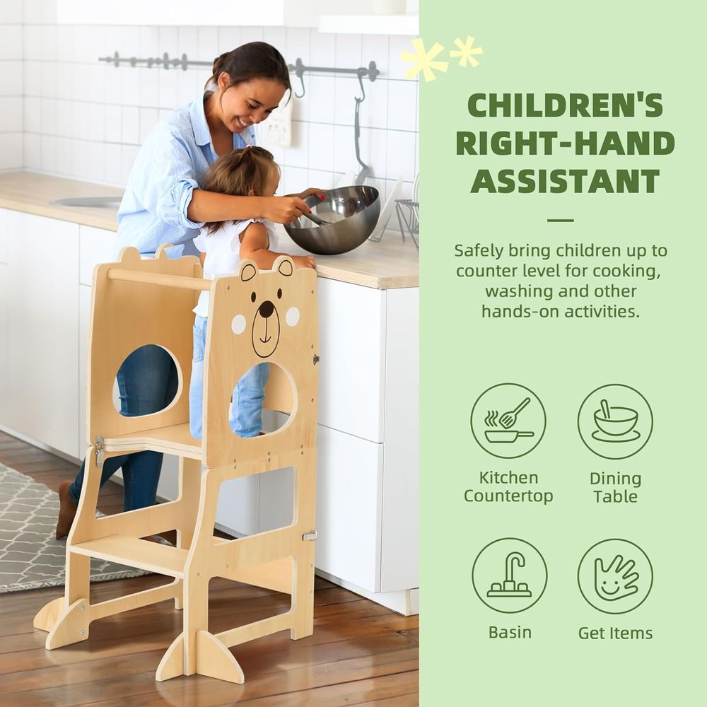 OOOK 3-in-1 Learning Tower - Wooden
