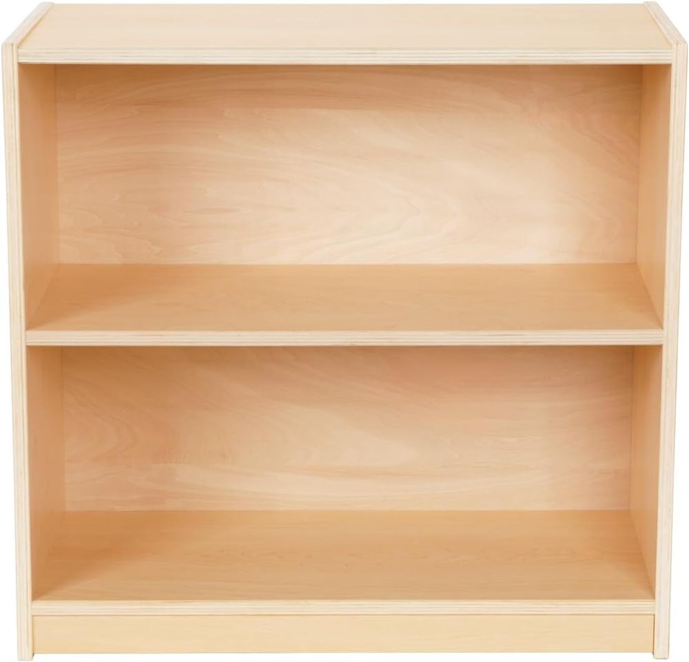 Oook - 2-Tiered Compact Wooden Shelf - Brown