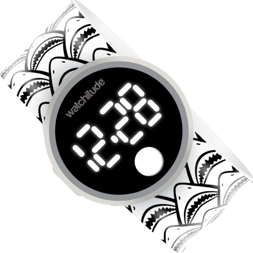 Watchitude Kids Color Me Digital Slap Watch - Shark Frenzy