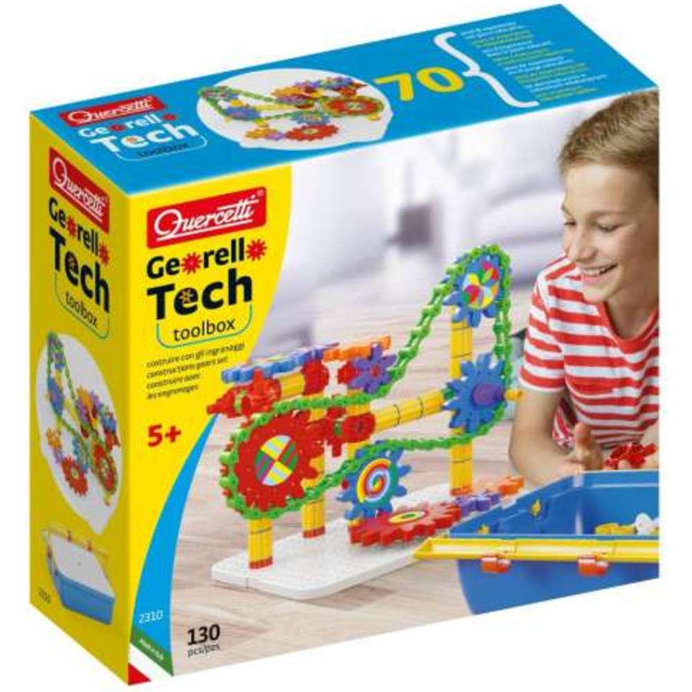 Quercetti Georello Tech Toolbox - 130 Pc Set