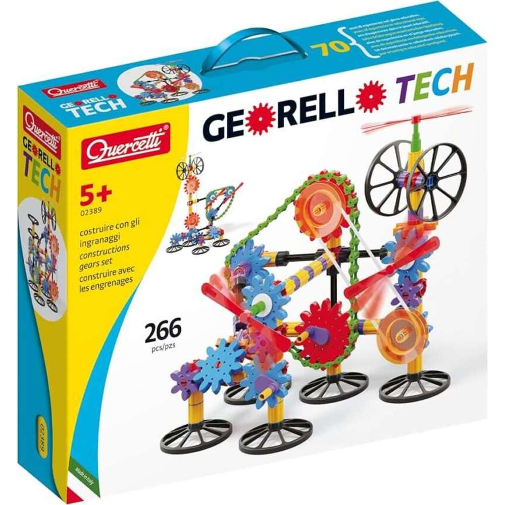 Quercetti Georello Tech Construction Toy - 266 Pc Set
