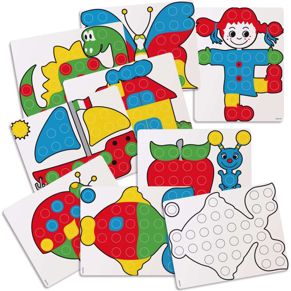 Quercetti Fantacolor Junior Mosaic Game - 48 Pc Set