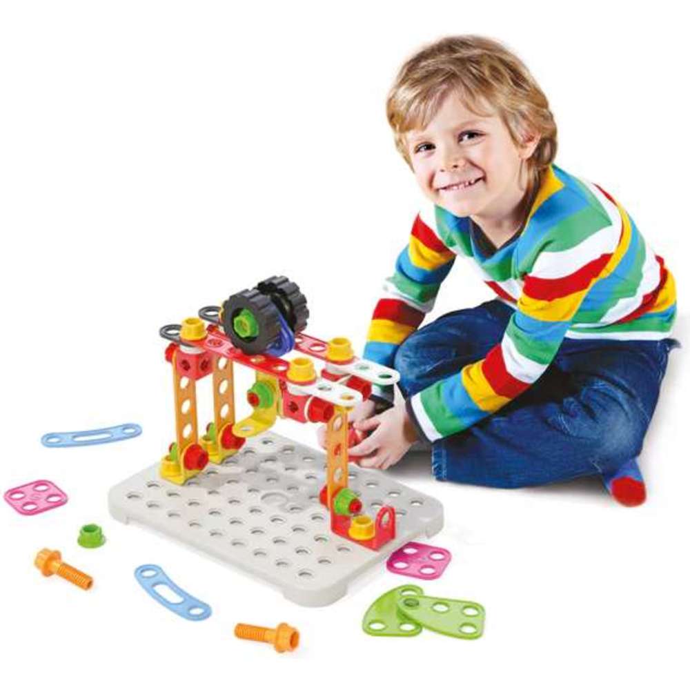 Quercetti Tecno Jumbo Toolbox - 86 Pc Set