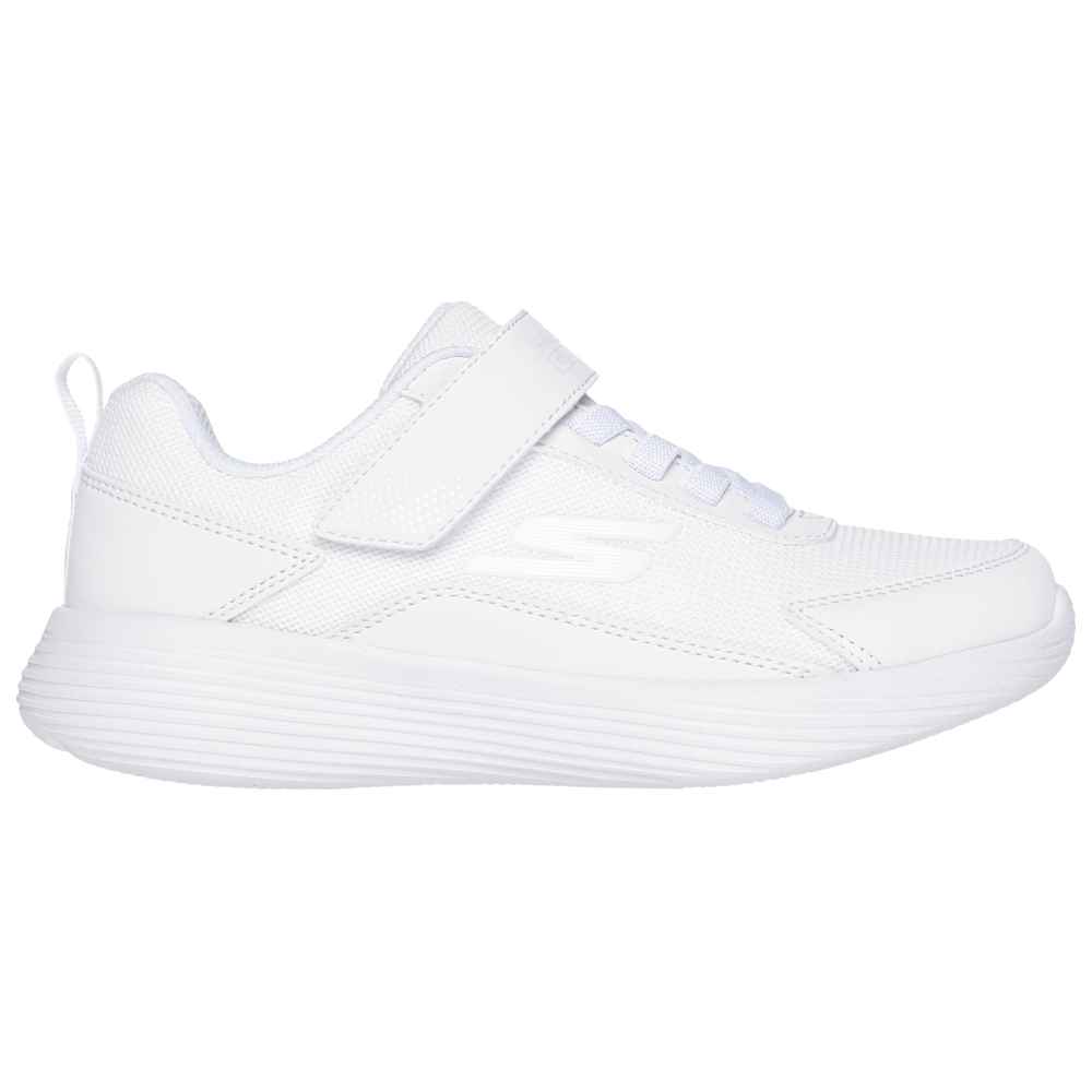 سكيتشرز – حذاء رياضي بخفة الوزن وسير مطاطي – أبيض
