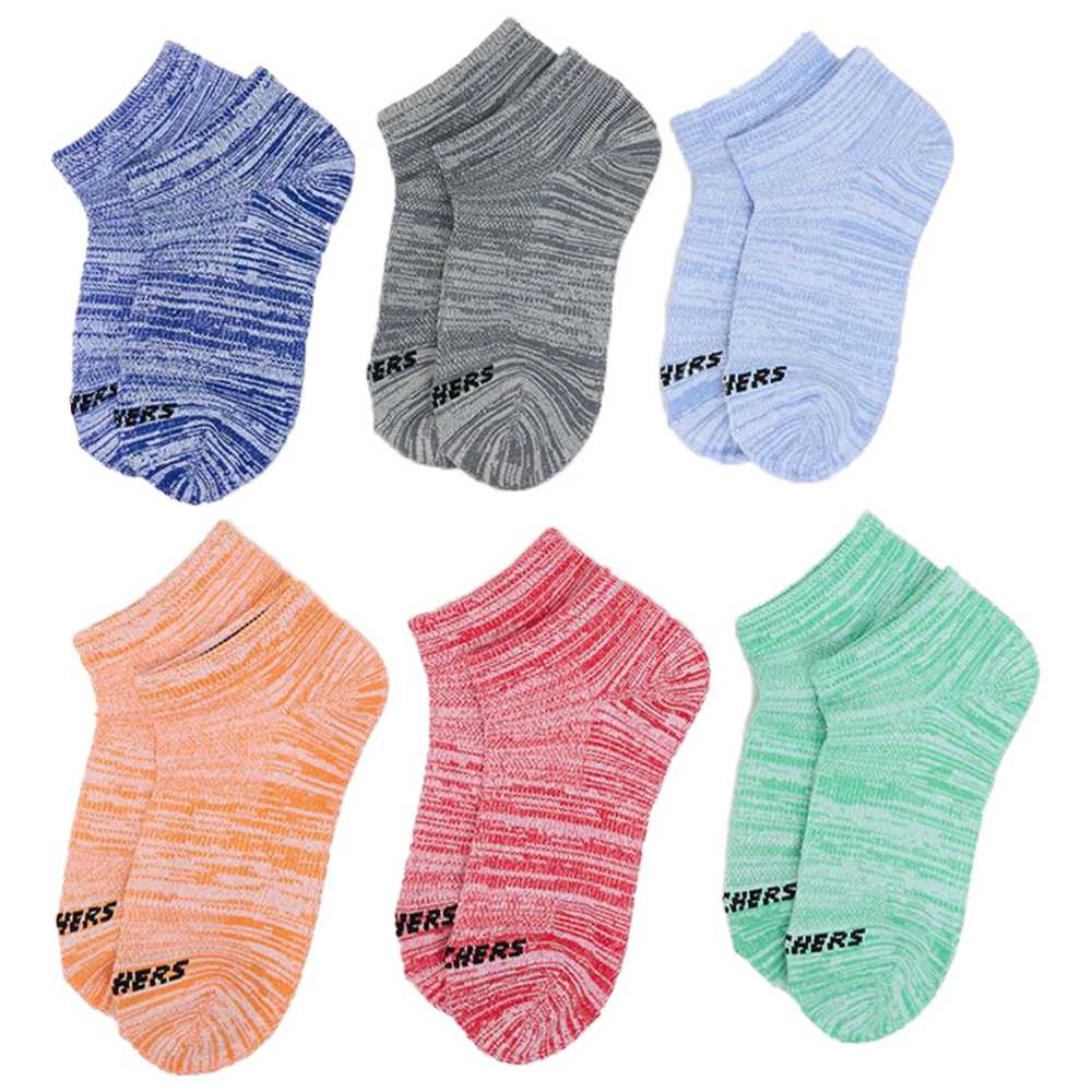 Skechers - Boy's Non Terry Low Cut Socks - Pack of 6