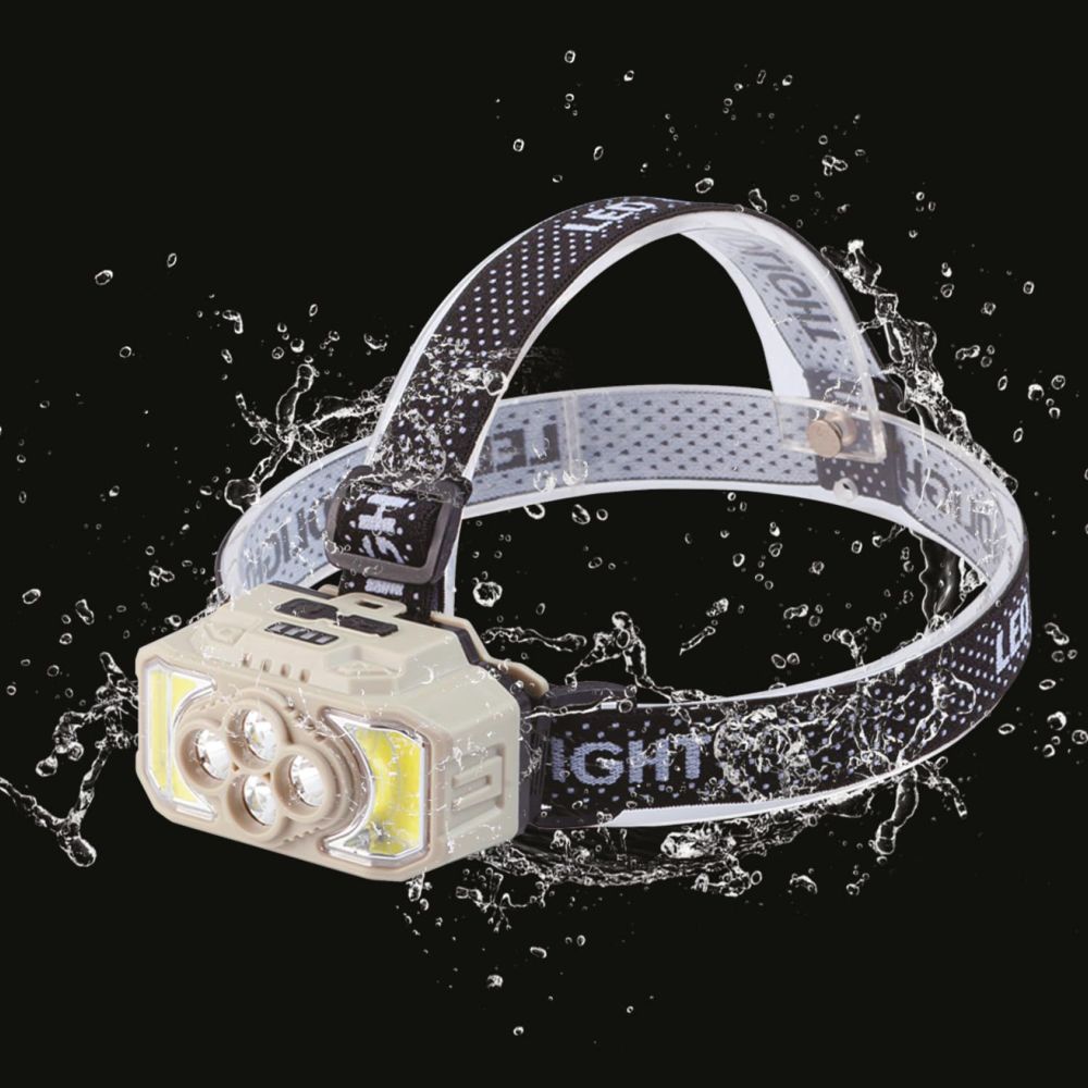 Sanford - Rechargeable LED Head Lamp - Black/Grey - 20 W
