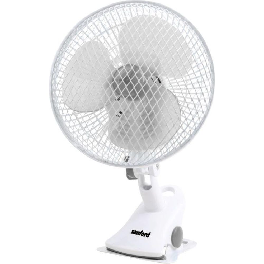 Sanford - 3-In-1 Portable Clip Fan - White - 20 cm