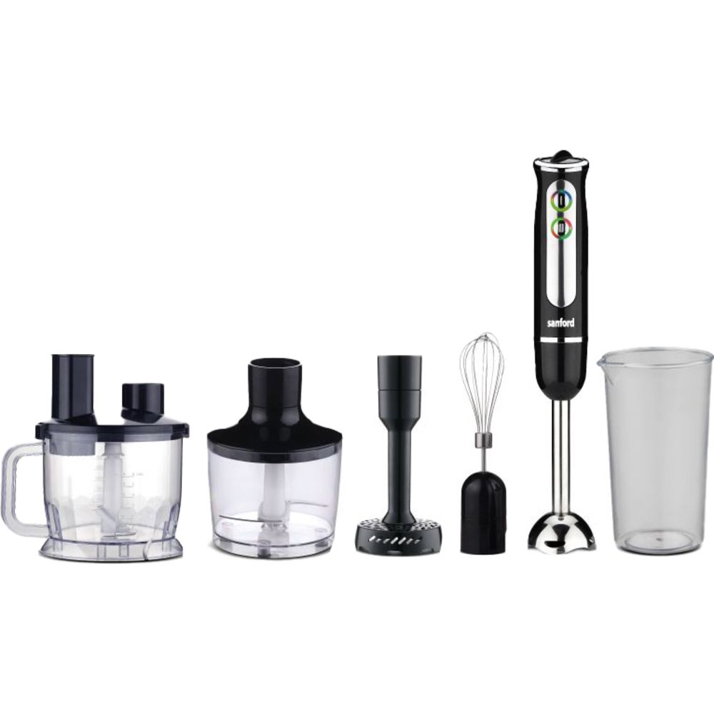 Sanford - 8-In-1 Multi-Functional Hand Blender Set - Black - 700 W