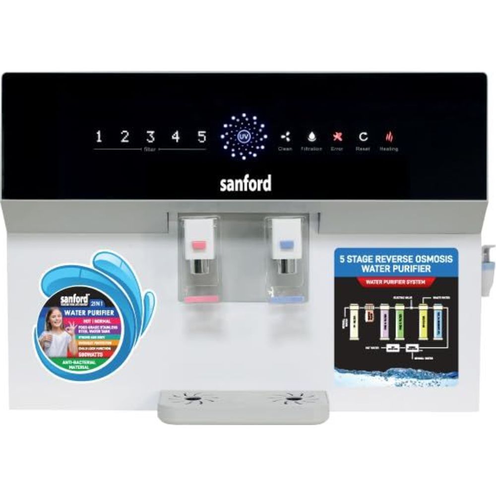 Sanford - 2-In-1 RO & UV Water Purifier - White