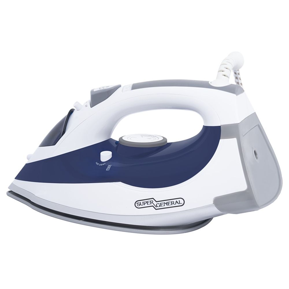 سوبر جنرال - مكواة بخار بقاعدة تيفلون غير لاصقة - 2400 واط