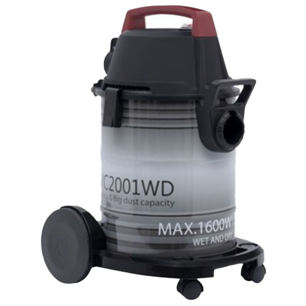 سوبر جنرال - مكنسة كهربائية رطبة وجافة - 21 لتر - 1600 واط