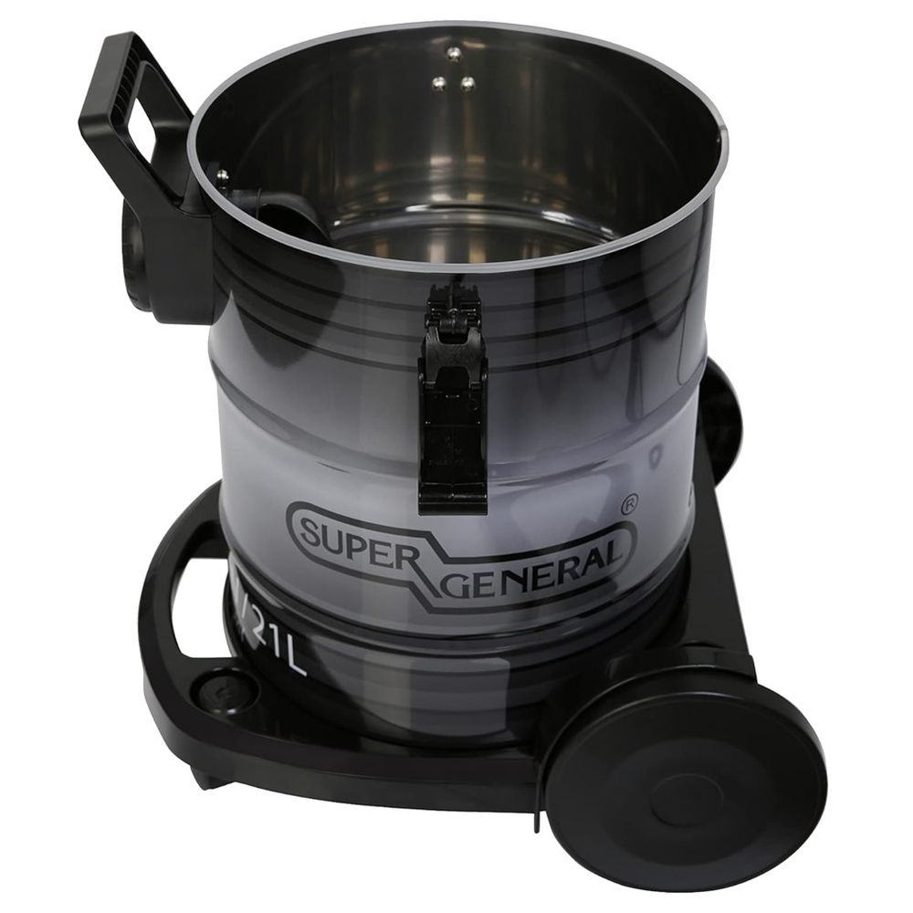 سوبر جنرال - مكنسة كهربائية رطبة وجافة - 21 لتر - 1600 واط