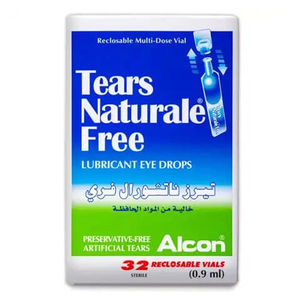 قطرات العين الطبيعية الخالية من الدموع من Tears - 32 قطرة معقمة - 0.9 مل