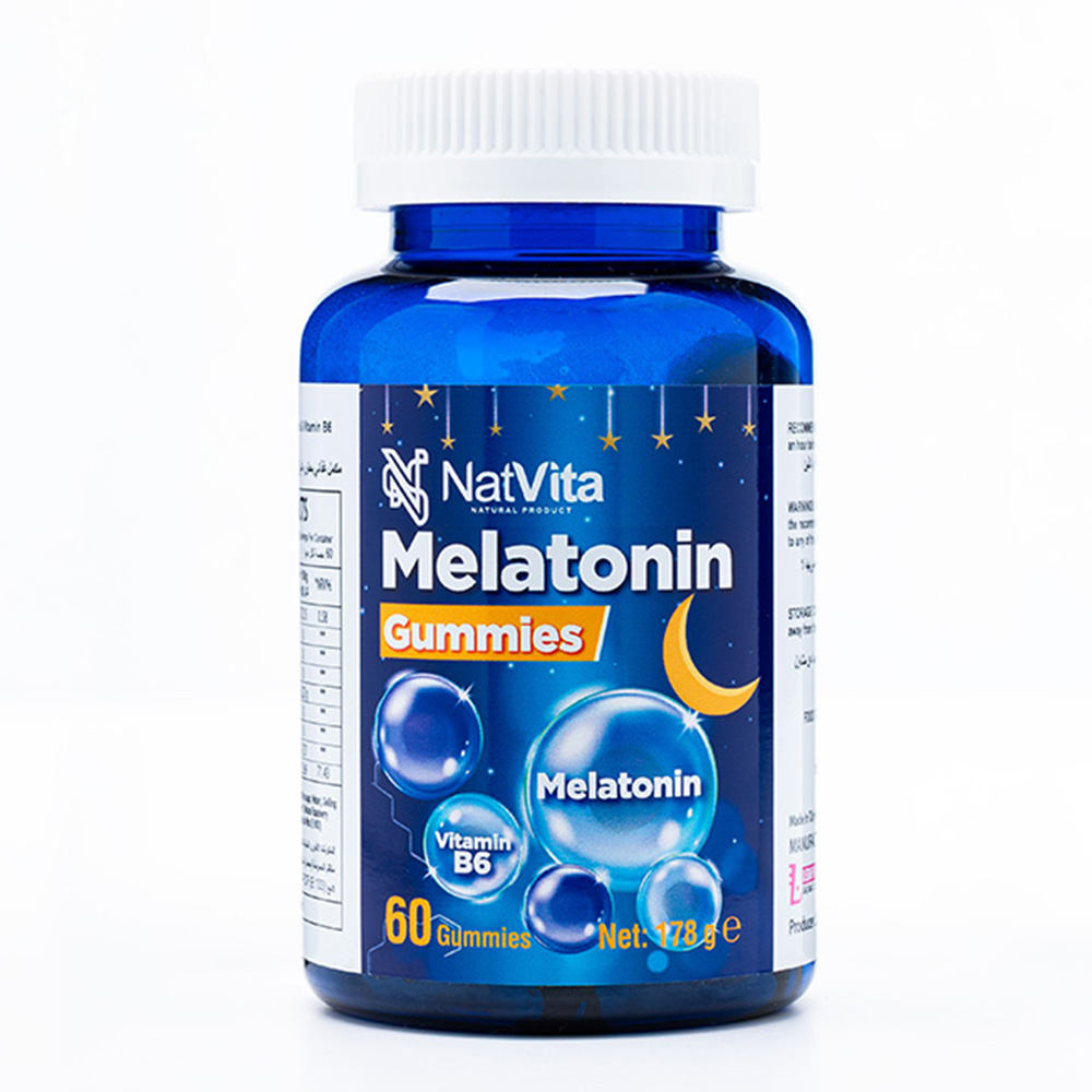 ناتفيتا - علكات الميلاتونين - 60 قطعة
