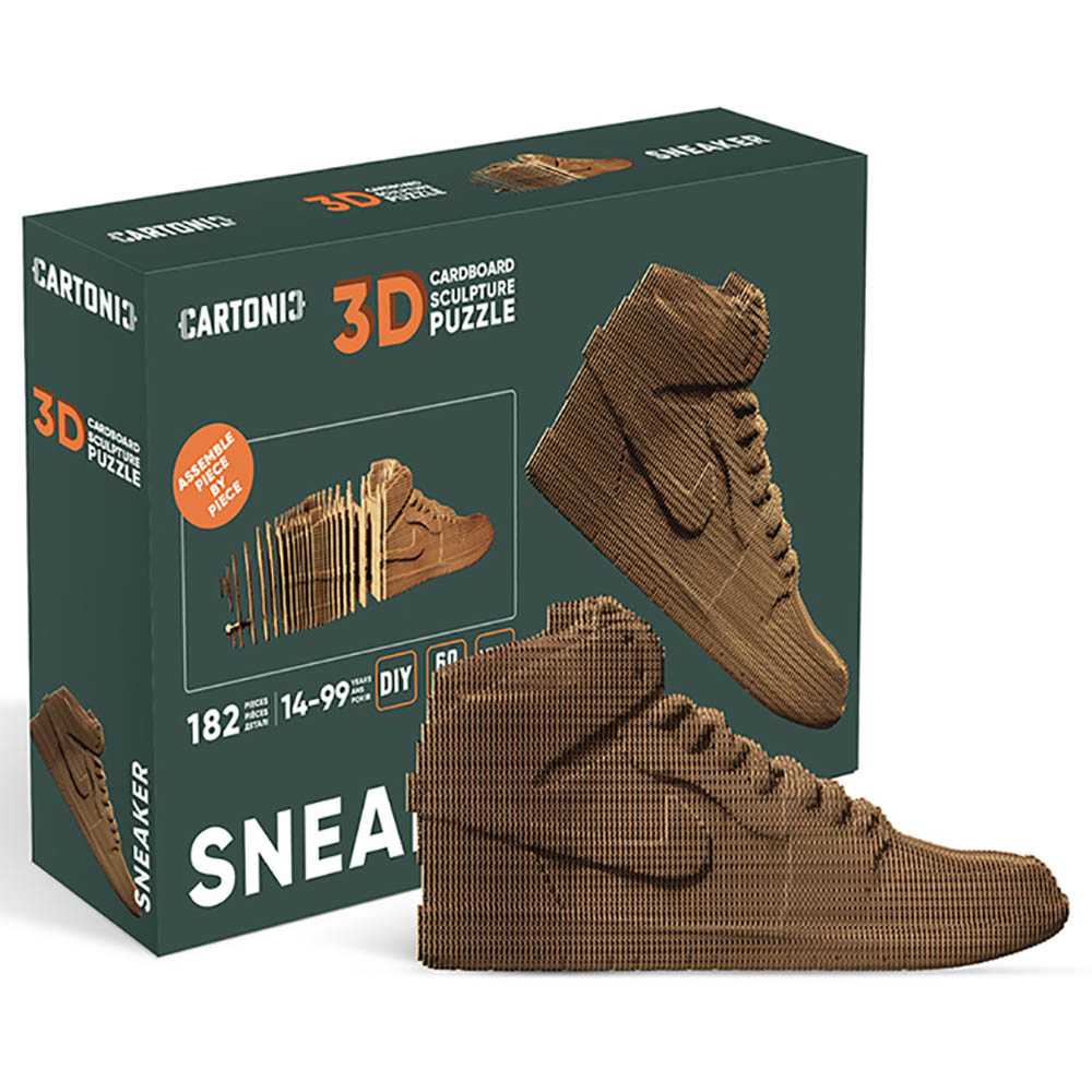 Cartonic - 3D Cardboard Sculpture Puzzle - Sneaker - 182pcs