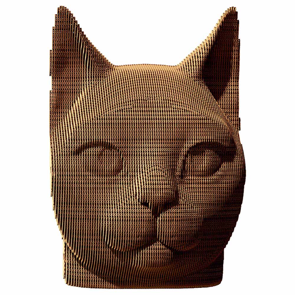 Cartonic - 3D Cardboard Sculpture Puzzle - Cat - 89pcs