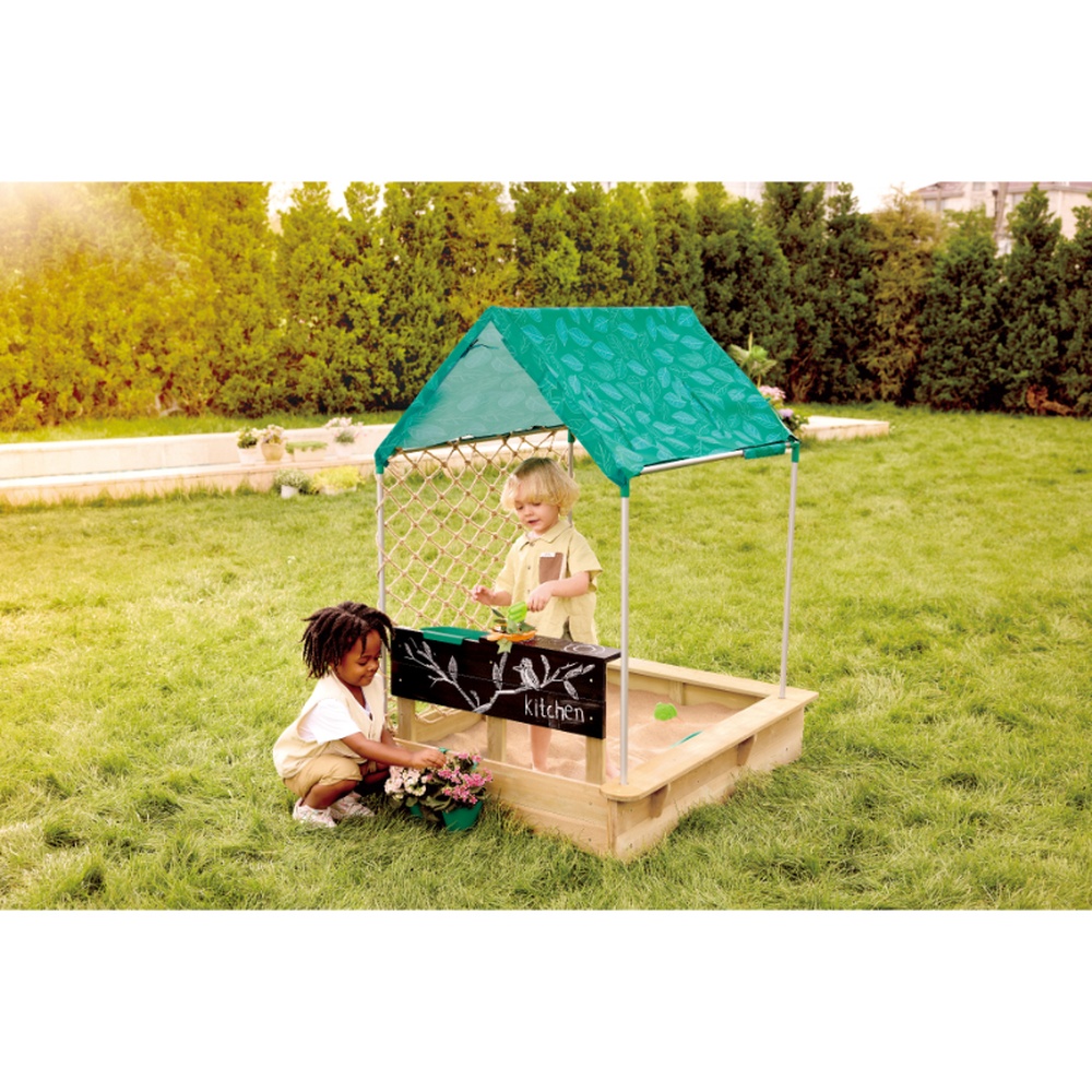 Hape - All-In-One Nature Fun Sandbox Cabana Kit - Multicolor - 10 Pcs