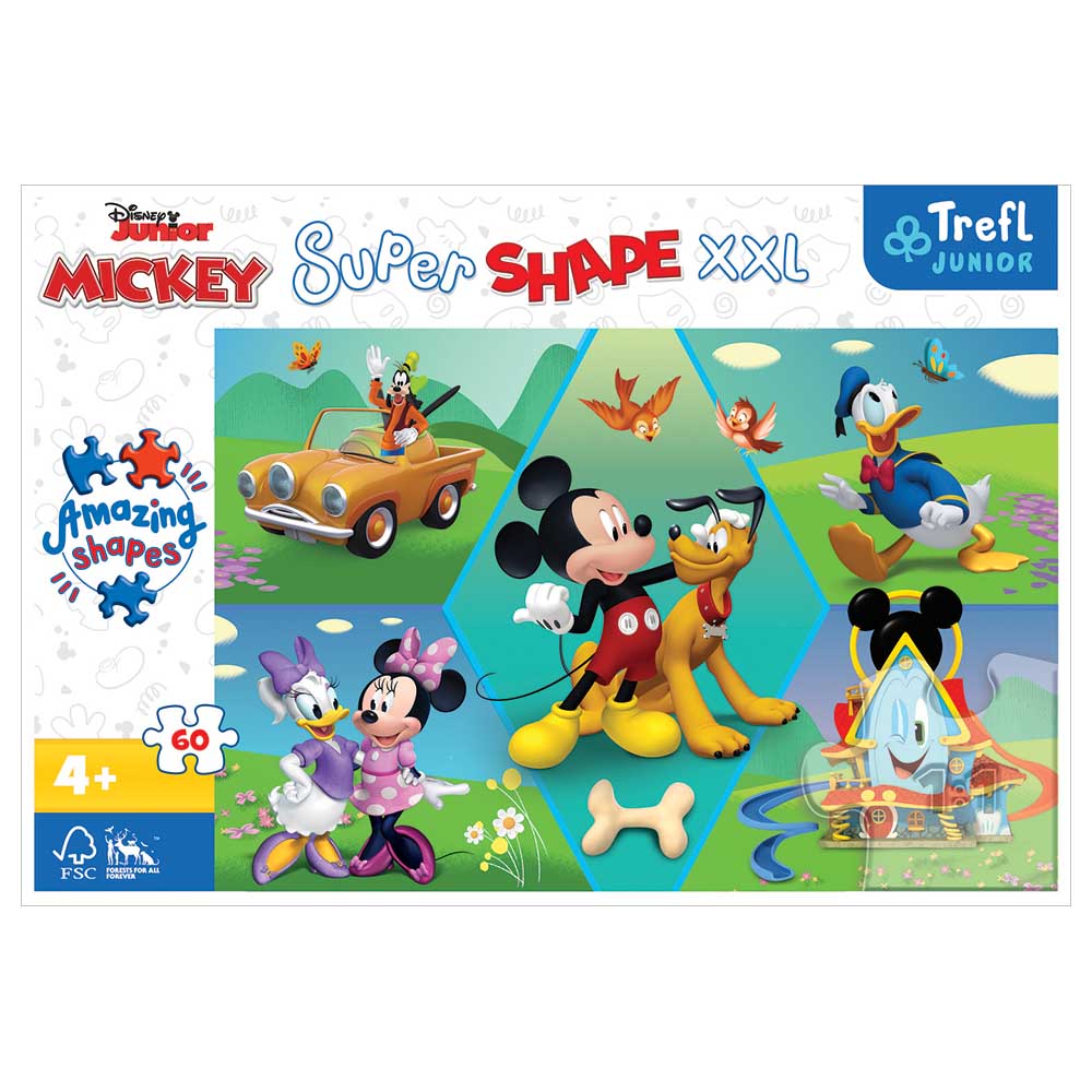 Mickey Mouse - It's Always Fun With Mickey Puzzle - XXL - 60pcs