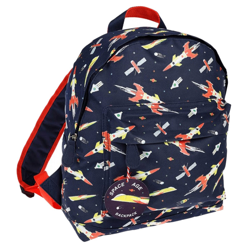 Rex London - Space Age Design Backpack - Red - 14.57-Inch/37.5cm