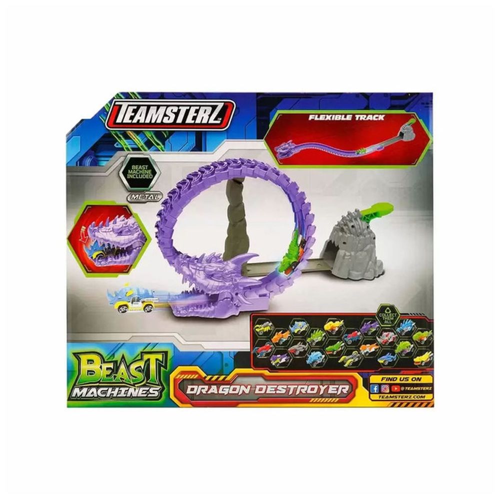 Teamsterz - Dragon Destroyer With 1 Car - 3-Inch