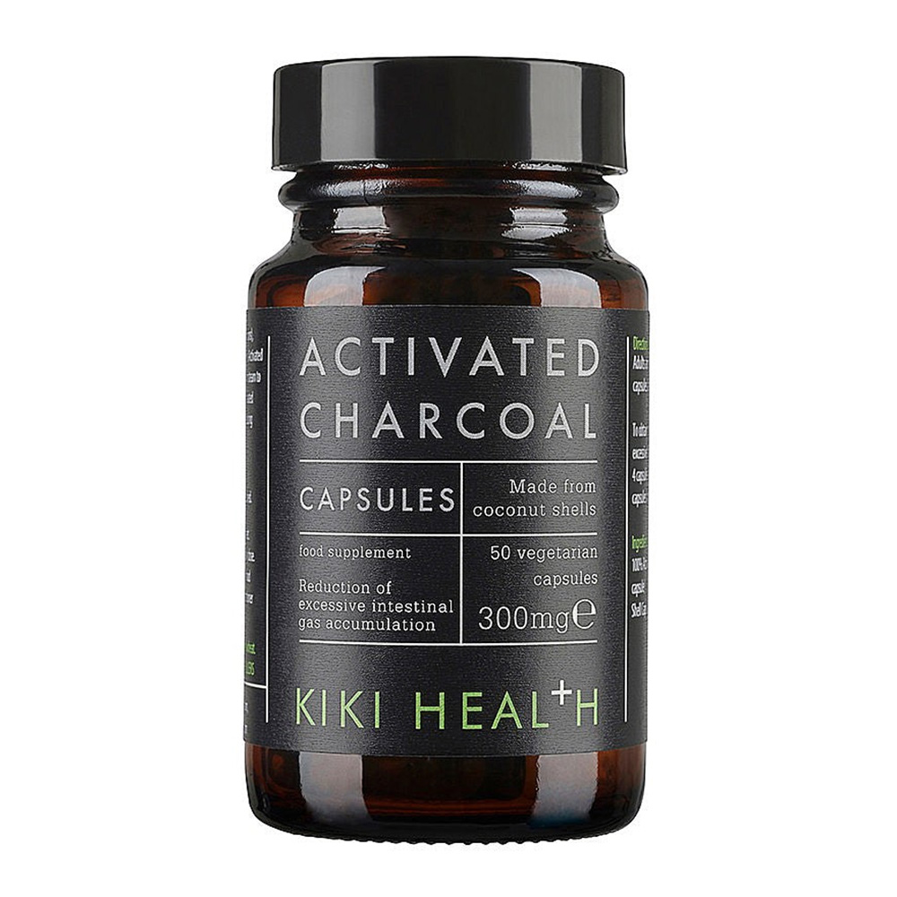Kiki Health - Activated Charcoal Capsules - 50 Pcs