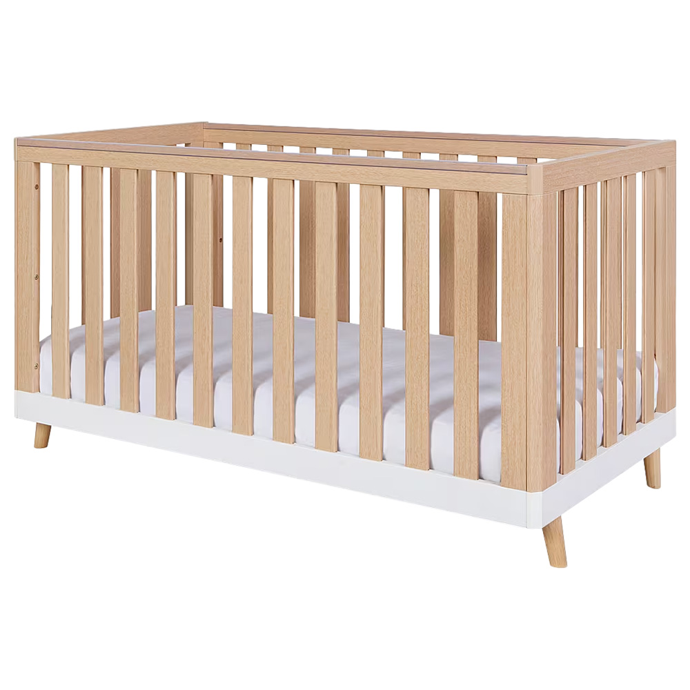Tutti Bambini - Hygge Mini Cot Bed - White/Light Oak
