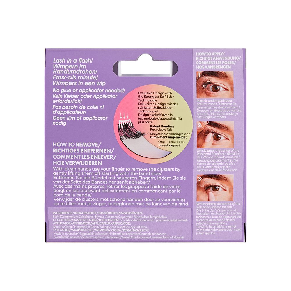 رموش صناعية سهلة التركيب من كيس - إمبيرس بدون غراء - مظهر طبيعي أنيق