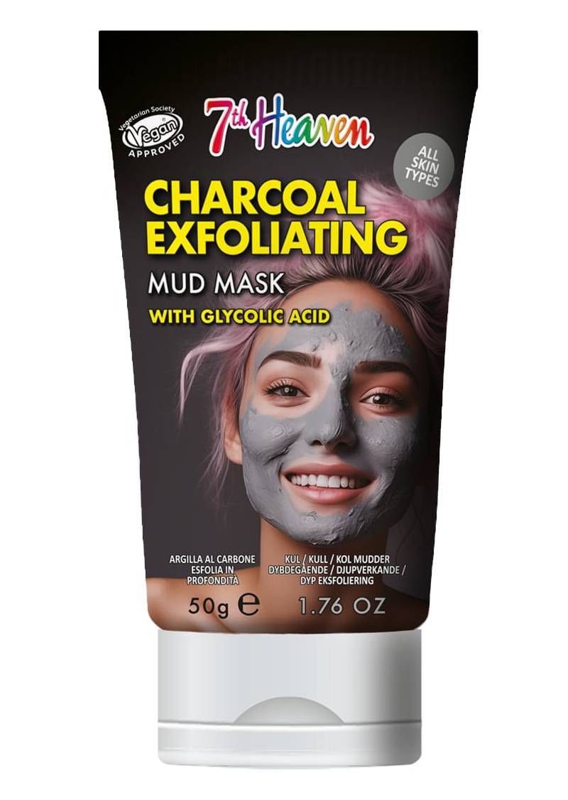 7th Heaven - Charcoal Exfoliating Mud Mask Tube - 50 gm
