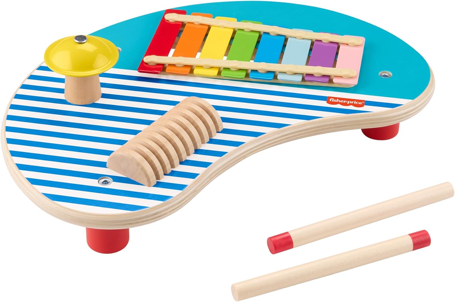 Fisher-Price Wooden Musical Table With Percussion Instruments