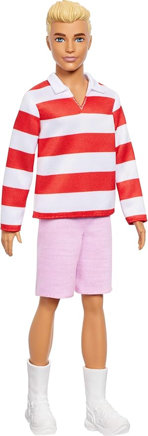 Barbie - Ken Fashionistas Doll - Red & Whitre Stripe