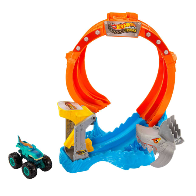 Hot Wheels - Monster Trucks Corkscrew Shark Smash