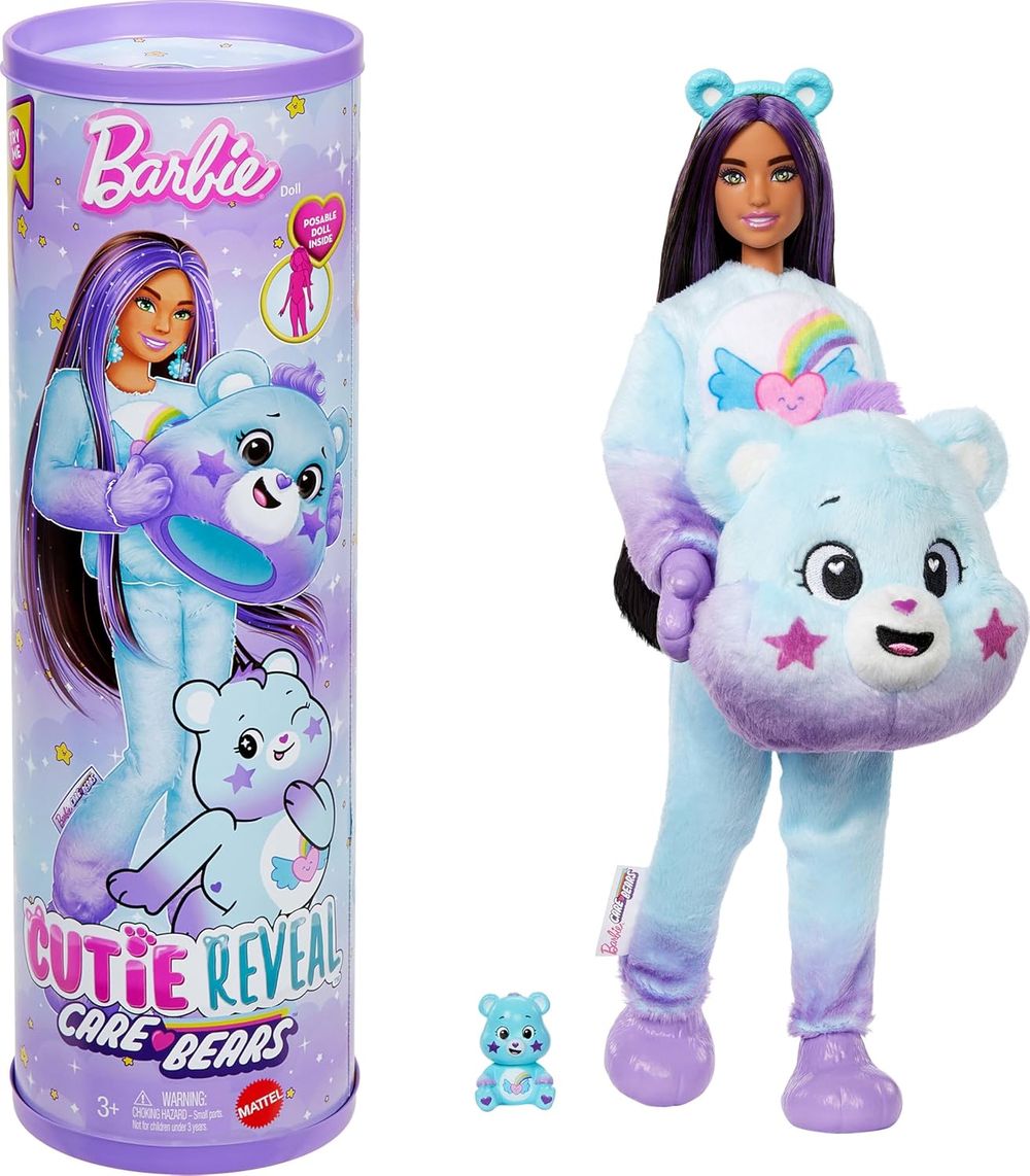Barbie - Cutie Reveal Care Bears Series 2 - Dream Bright Bear