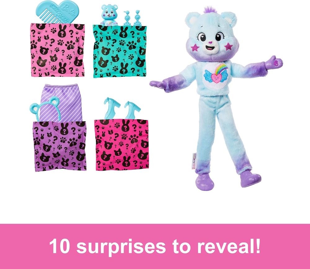 Barbie - Cutie Reveal Care Bears Series 2 - Dream Bright Bear