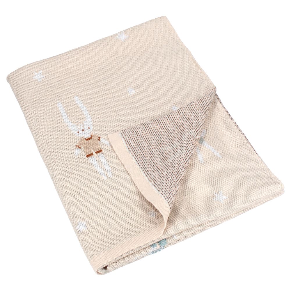 Kidzroom - Kids Blanket - Toby The Rabbit - Beige