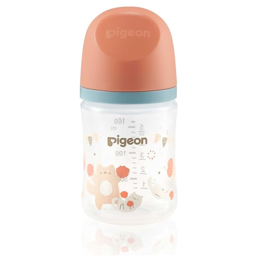 Pigeon Softouch Wide Neck Feeding Bottle - Cat - 160 ml