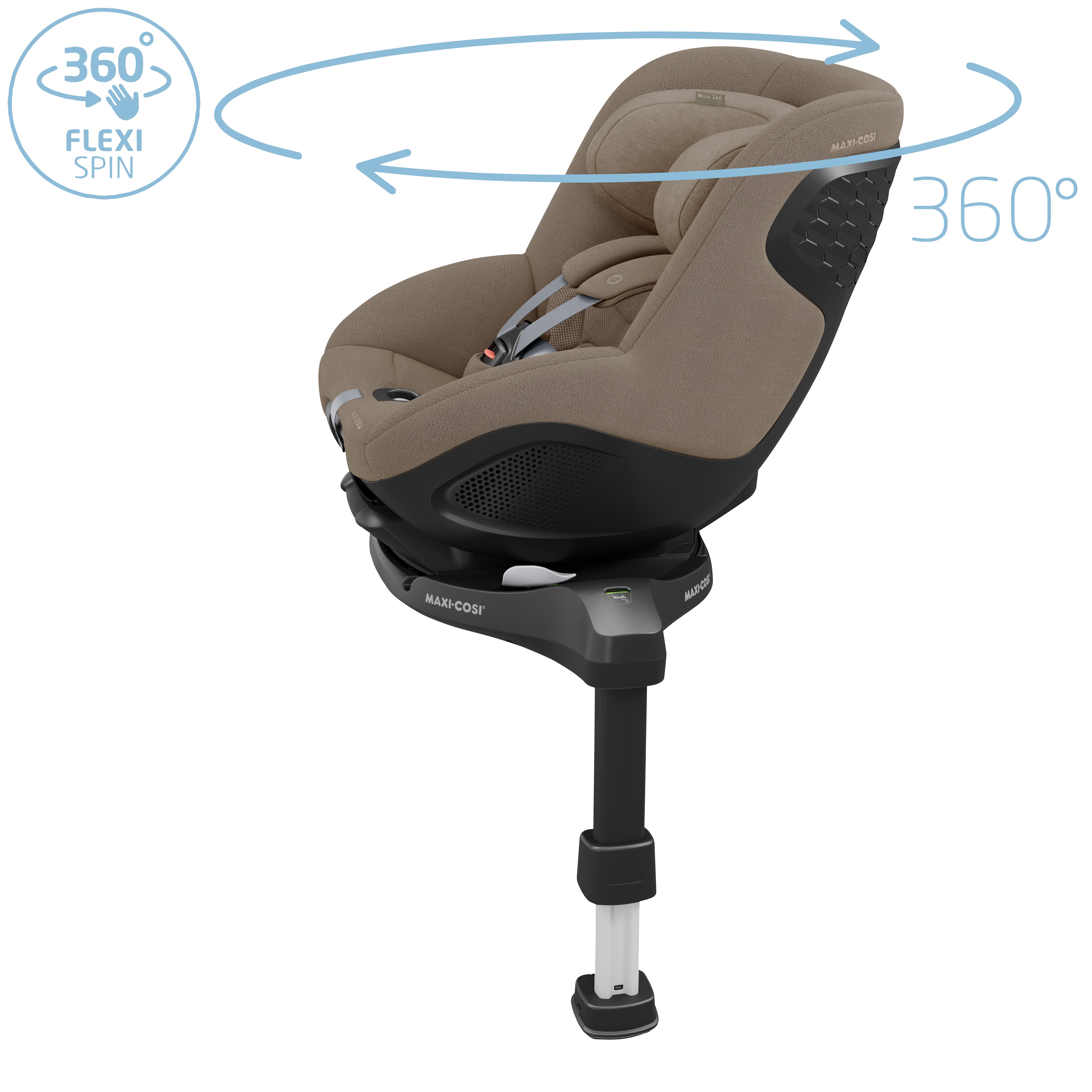Maxi-Cosi - Mica 360 Pro Car Seat With Base - Authentic Truffle
