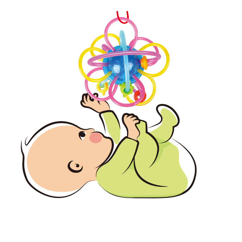 Hola - Teething Rings Baby Teether Rattle